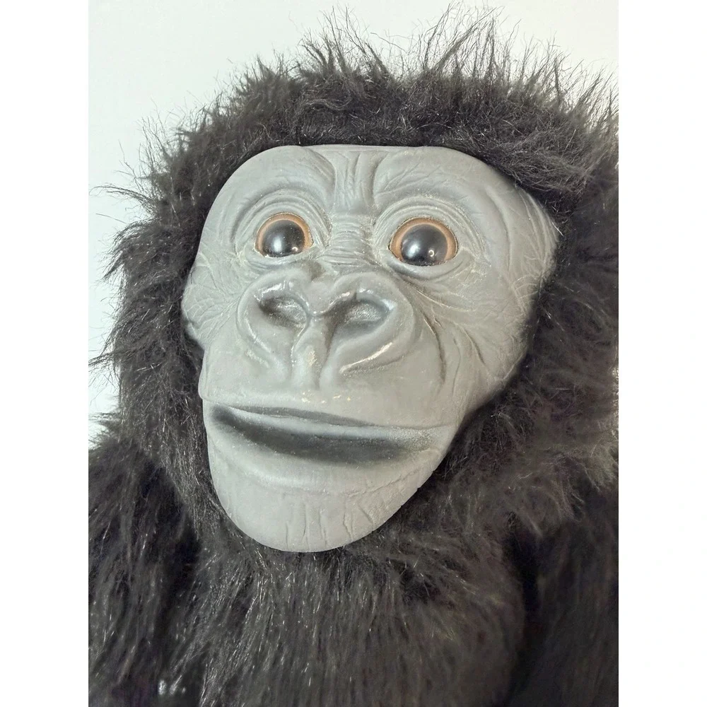 Determined Productions‎ Gorilla Plush Puppet 1985 Vintage Stuffed Animal Ape